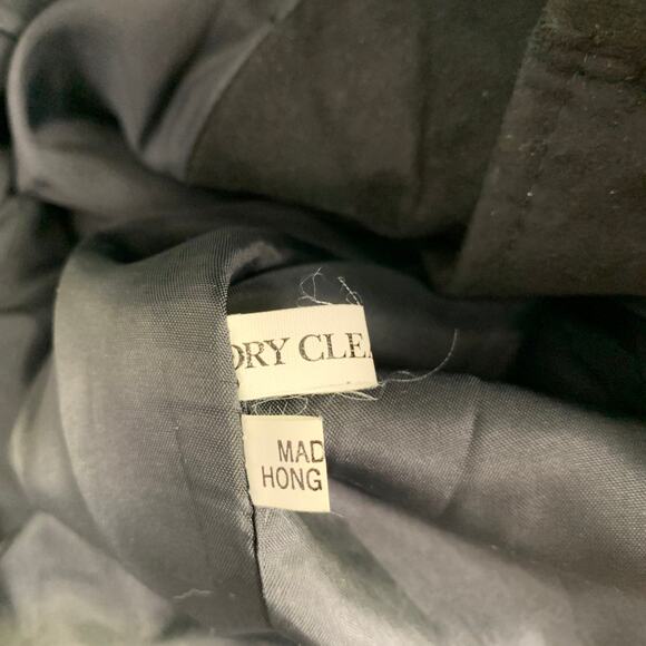 BRUNO MAGLI Size M Black Gold Suede Checkered Button Up Jacket - Picture 9 of 10